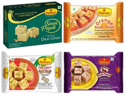Haldiram's Nagpur Flavor Soan Papdi (Pack of 4) Box