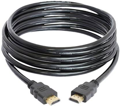 Hi-Lite Essentials HDMI Cable 5 m HDMI Cable Full HD 1080 for LED TV, CCTV, Video Wall, Projector etc