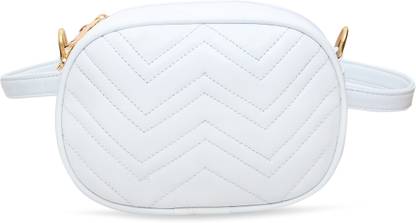 prikli Dazzy girls white waist bag girls Fanny Pack for Camping Running Sports OutdoorsMoney Belt with Adjustable