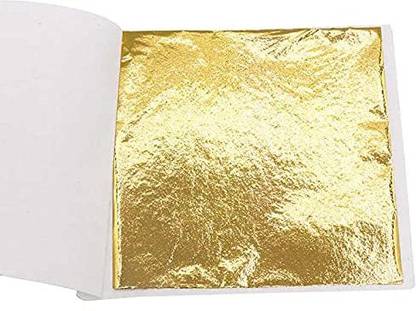 Gold leaf company Imitation Gold Leaf inches 25Gold Leaf foil for Gliding Resin Painting Art Craft
