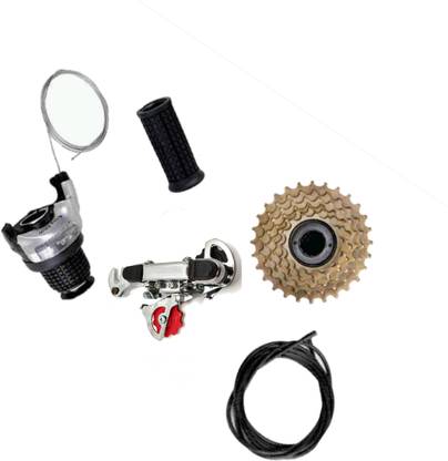 Xezon Cycle Durable Complete Kit Bicycle 6 Speed Gear Set With Derailleur Freewheel Bicycle Brake Disk