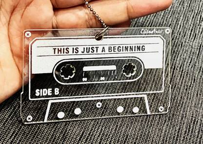 EliteAuto Music Player Cassette Reel For Car RearView Mirror with Adjustable Metal Chain Car Hanging Ornament