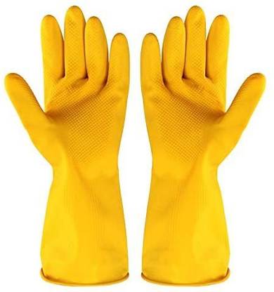 MSE Heavy duty Rubber Hand Gloves for Housekeeping Industrial Purpose Construction Wet and Dry Glove Set