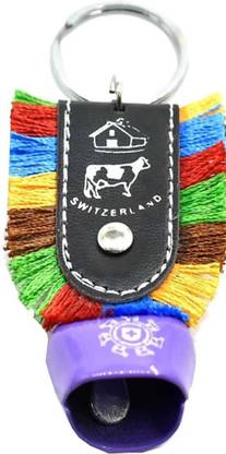 Blue Aura Cow Bell Purple Keychain For Gifting Keychain Stylish Keychain Key Chain