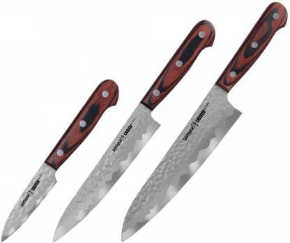 Samura 3 Pc Steel Knife Set Kaiju Knife Set 59 HRC