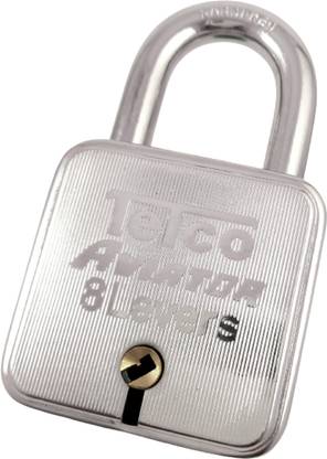 TELCO /Aviator/4 Key/8 Lever/Double Locking/Square shape/2.4X2.4 inches/ Padlock