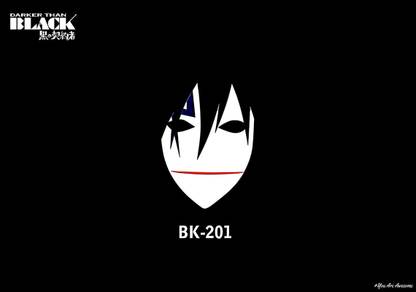 Darker Than Black Anime Black Background Poster 8 (18inchx12inch) Photographic Paper
