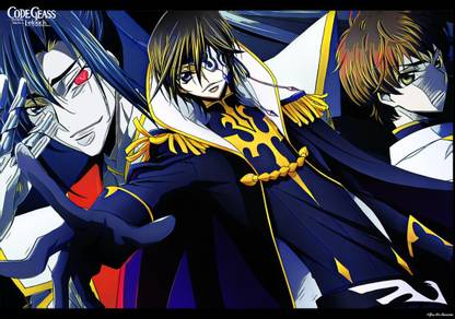 Code Geass Anime Art Effect Poster 1 (18inchx12inch) Photographic Paper ...