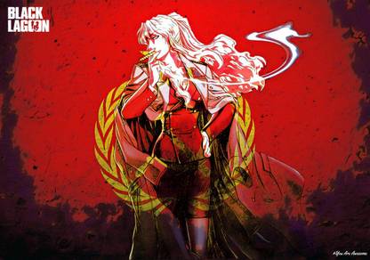 Black Logoon Balalaika Anime Art Effect Poster 6 (18inchx12inch) Photographic Paper