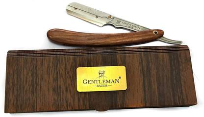 Gentleman having Razor Wooden Handle Blade Shave Beard Cutter Razor, Men