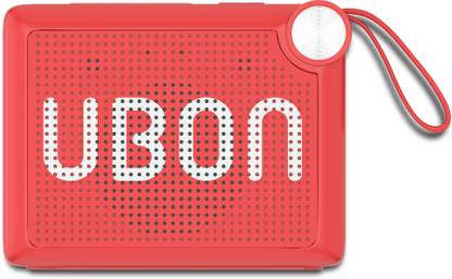 Ubon Mini Tone SP-8090 with Mic,TF Card Support, & Light in Weight, TWS 5 W Bluetooth Speaker