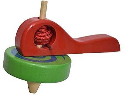 TOYS HOUSE Wood Spinning Spinner Toy for Kids Game