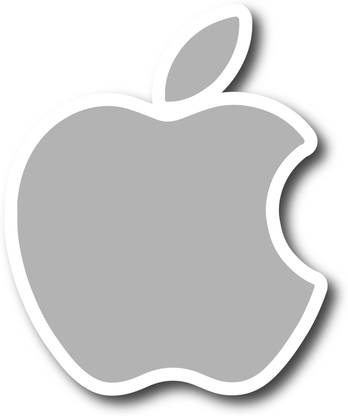 signEver 0.1 cm Apple Logo Self Adhesive Sticker