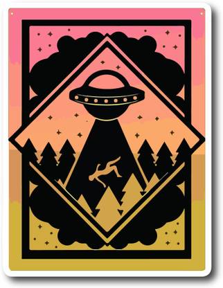 signEver 0.1 cm Space Psy Picture Self Adhesive Sticker