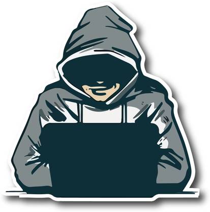 signEver 0.1 cm Hacker Self Adhesive Sticker