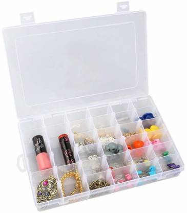 Apex Tara Store 36 Grid Cells Multipurpose Plastic Storage Box with Removable Dividers Storage Box