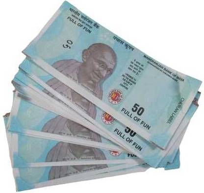 imtion Artificial nakli note 50 Rs Nakli note ( Pack of 90 Pcs ) Airtifcial nakli note