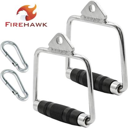 LCARNO Pair of D Handle with Rubber Hand grips with S Lock Multi-training Bar