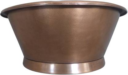 Coppersmith Creations Round Copper Tub Hammered Antique Free-standing Bathtub
