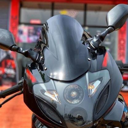 AOWBIKES PULSAR 220 UNBREAKABLE VISOR GLASS-021 Bike Windshield