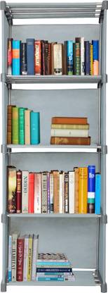 Decent Hut Bookshelf| Storage Shelve for Books Storage Organizer Metal Semi-Open Book Shelf
