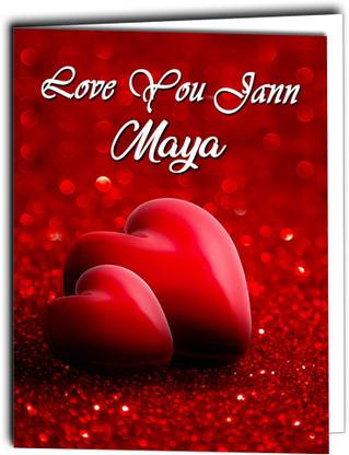 Midas Craft Love You Jaan Maya Card 022 Greeting Card