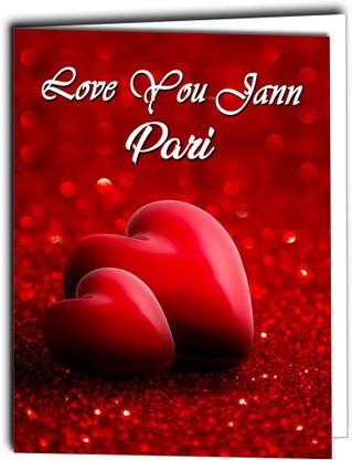 Midas Craft Love You Jaan Pari Card 022 Greeting Card