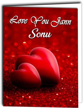 Midas Craft Love You Jaan Sonu Card 022 Greeting Card