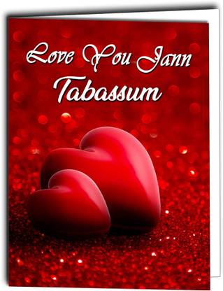Midas Craft Love You Jaan Tabassum Card 022 Greeting Card