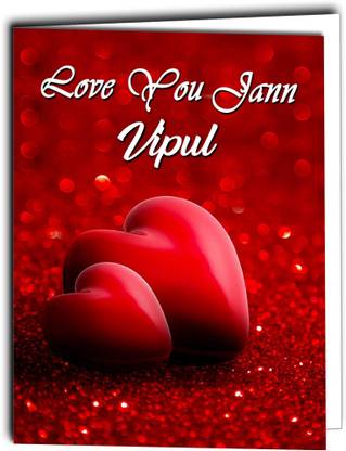 Midas Craft Love You Jaan Vipul Card 022 Greeting Card