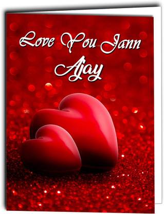 Midas Craft Love You Jaan Ajay Card 022 Greeting Card