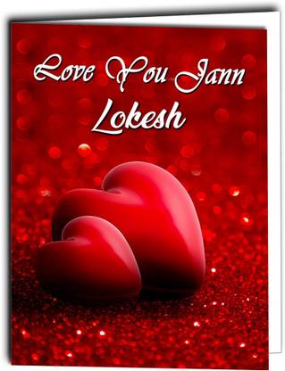 Midas Craft Love You Jaan Lokesh Card 022 Greeting Card