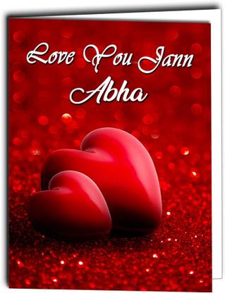 Midas Craft Love You Jaan Abha Card 022 Greeting Card