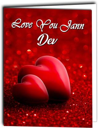 Midas Craft Love You Jaan Dev Card 022 Greeting Card
