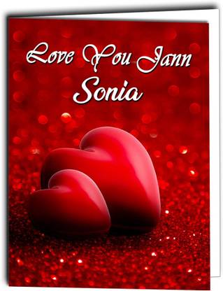 Midas Craft Love You Jaan Sonia Card 022 Greeting Card