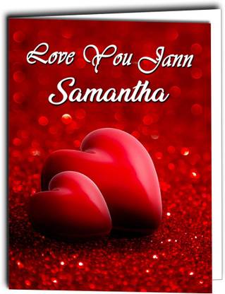 Midas Craft Love You Jaan Samantha Card 022 Greeting Card