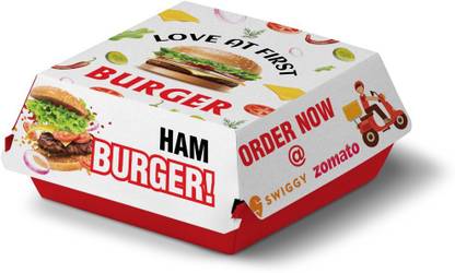 Lpg Burger Box Paper Burger Packing Packaging Box