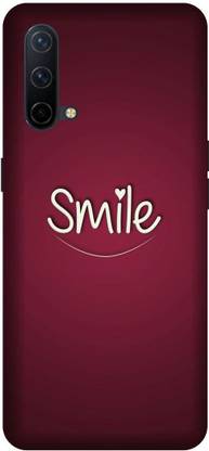 Printladder Back Cover for OnePlus Nord CE 5G Smile text, Smile Art, Smily logo Printed Cover