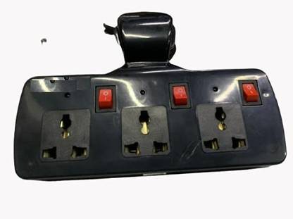 skyunion 3 PIN Multi with and Black,3 Way Adaptor, Universal Plug USB Travel Adaptor 3+3 Multiplug with Switch Indicator Three Pin Plug black 3+3 Multi-plug with Three Pin Plug
