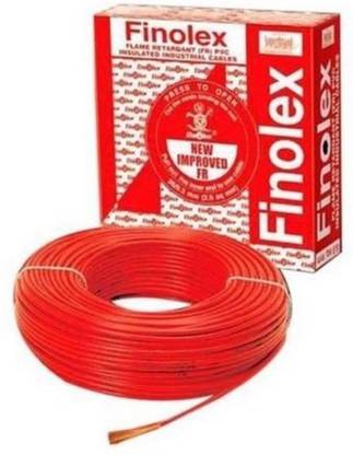 FINOLEX FR PVC 6 sq/mm Red 90 m Wire