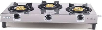 USHA GS3001 Stainless Steel Manual Gas Stove