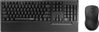 RAPOO X1960 Keyboard and Mouse Combo Wireless Standard Desktop Keyboard Compatible with Desktop, Laptop, Mac