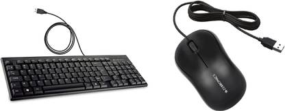 ZEBRONICS K35 keyboard & Comfort Mouse Wired USB Standard Desktop Keyboard Compatible with Desktop, Laptop, Mac Easy to Use,Plug and Play,Quick, Comfy Durable body