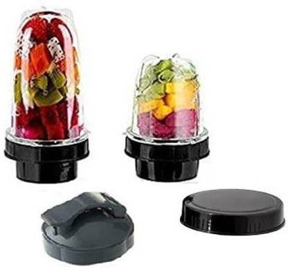 Sunmeet Bullet Jars Mixer Grinder Set of 2 (530 ML & 350 ML) Mixer Juicer Jar Mixer Juicer Jar