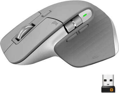Logitech MX Master 3 Ultrafast Scrolling, Adj. 4000 Dpi, Customisation Multi-Device Wireless Ambidextrous Touch Mouse  with Bluetooth