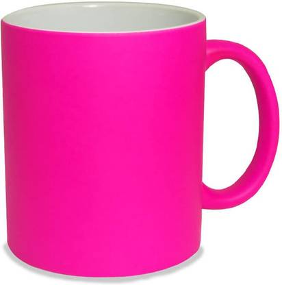 Shieldsmore Neon Pink coffee mug .abstract and bright colour Ceramic Coffee Mug
