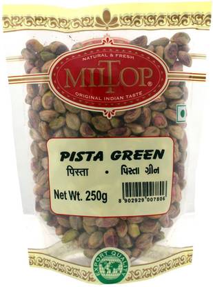 MilTop Green Pista Kernel Without Salt, 1 KG Pistachios