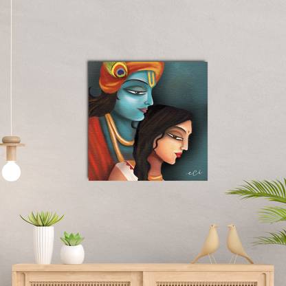 eCraftIndia Canvas 24 inch x 24 inch Painting