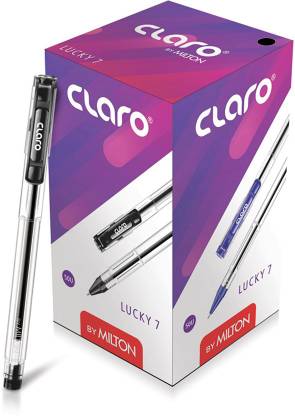 Claro by Milton Lucky 7 Black ink 50 pcs Ball Pen