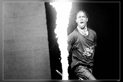 Travis Scott Jacques Berman Webster Ii An American Rapper Singer Songwriter And Record Producer Matte Finish Poster Paper Print